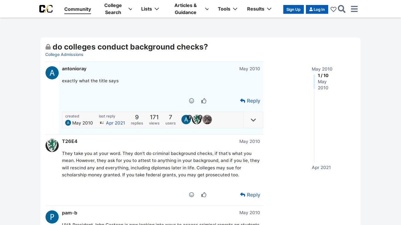 do colleges conduct background checks? - College Admissions - College ...